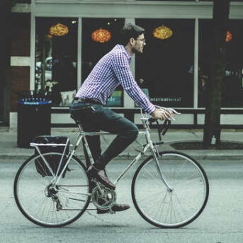 Ongeval op weg naar werk met de fiets