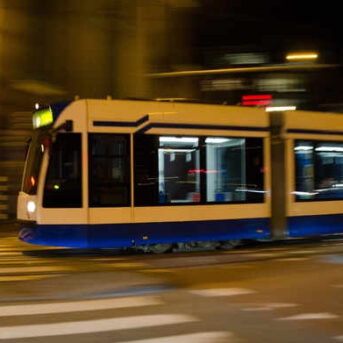 Aangereden door een tram
